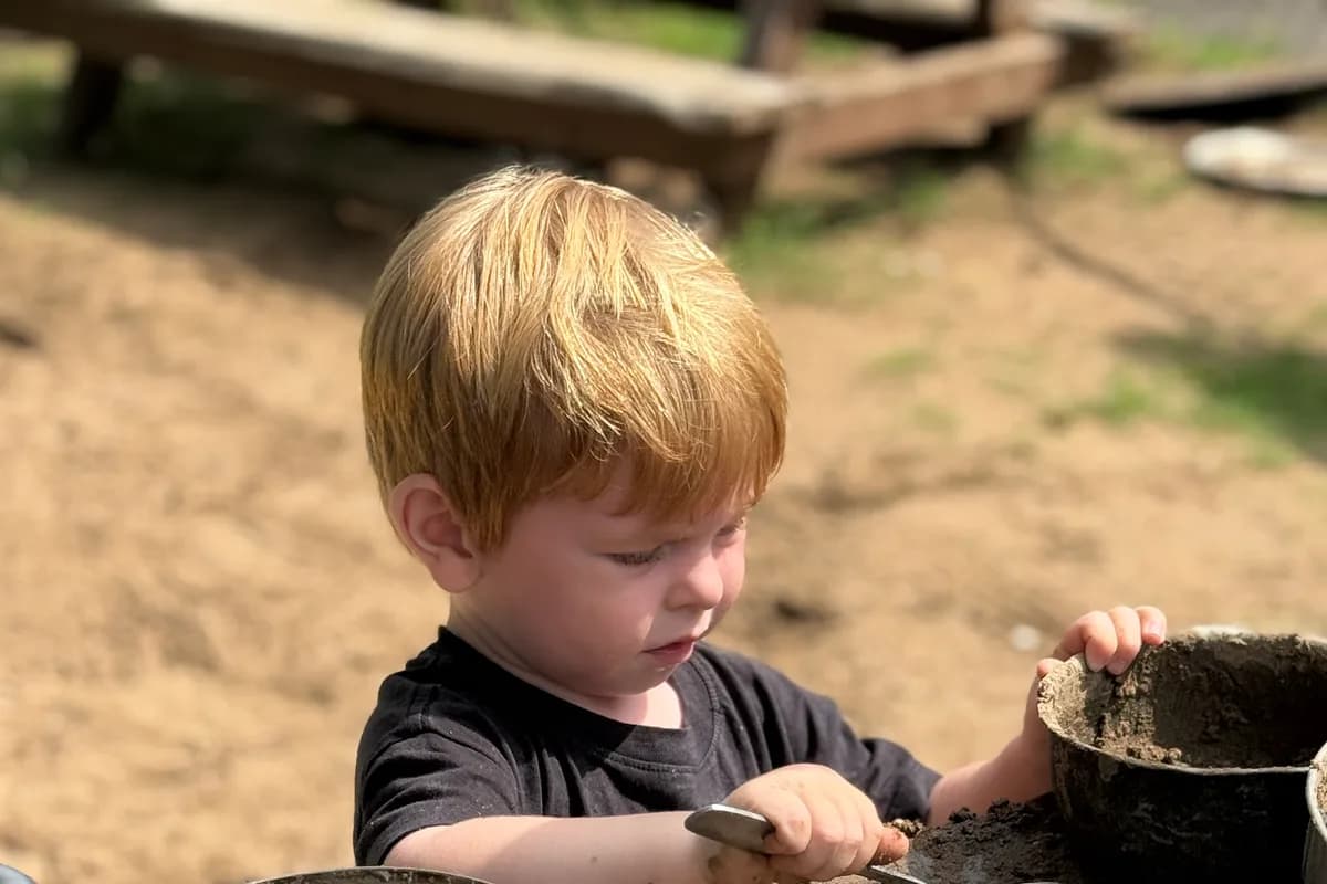 The outdoor classroom at SquareOne Early Learning Center